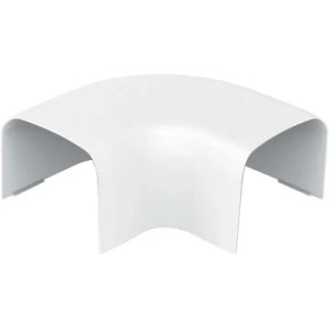 CURVA PIANA PER CANALINA 80X60mm PVC