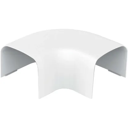 CURVA PIANA PER CANALINA 80X60mm PVC