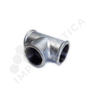 RACCORDO TEE FF 3/4" ZINCATO - (Confezione da 5 pz)
