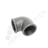 RACCORDO GOMITO 90° FF 3/4" ZINCATO - (Confezione da 5 pz)