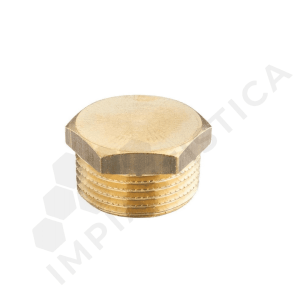 TAPPO MASCHIO 1" OTTONE GIALLO - (Confezione da 5 pz)