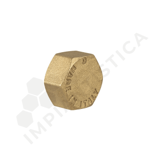 TAPPO FEMMINA 1" OTTONE GIALLO - (Confezione da 5 pz)