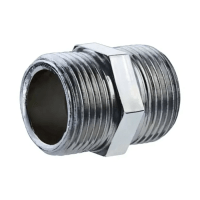 RACCORDO DOPPIAVITE 1" ZINCATO - (Confezione da 5 pz)