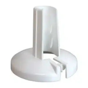 Borchia copri tubo termosifone bianca in ABS universale 10-16mm