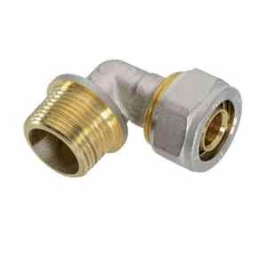 RACCORDO CURVO MASCHIO STR.16x1/2 - (Confezione da 5 pz)