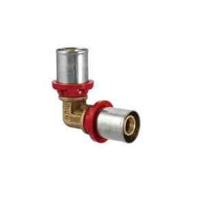 RACCORDO CURVO DOPPIO PRESSARE 32x32 - (Confezione da 5 pz)