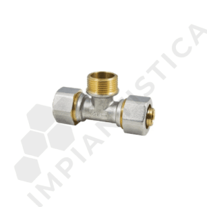 RACCORDO TEE MASCHIO STR. 16x1/2 - (Confezione da 5 pz)