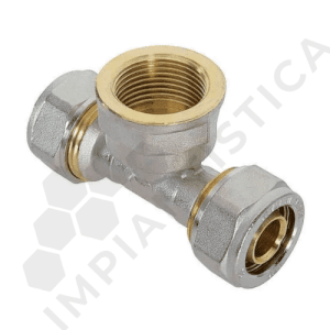 RACCORDO TEE FEMMINA STR.16x1/2 - (Confezione da 5 pz)