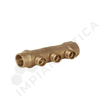 COLLETTORE LINEARE 3 DERIVAZIONI, INTERASSE 36mm, ATTACCO 1/2" - (Misura 1)