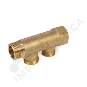 COLLETTORE LINEARE 2 DERIVAZIONI, INTERASSE 36mm, ATTACCO 1/2" - (Misura 1)