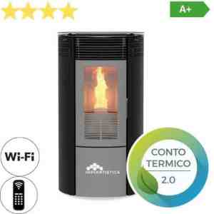 Stufa a pellet Impiantistica Redonda 8/10/12/12C kW Ordinabile