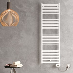 Termoarredo Scalda salviette ELETTRICO Cordivari LISA 22 Bianco 1385x500mm Domotico