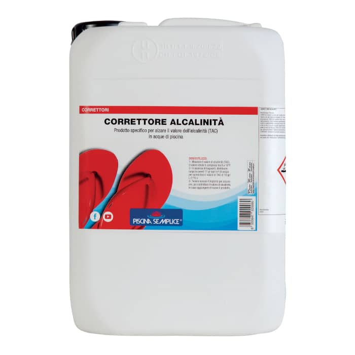 Correttore Alcalinità Piscina 10 Kg | Aumenta il TAC e Stabilizza il pH