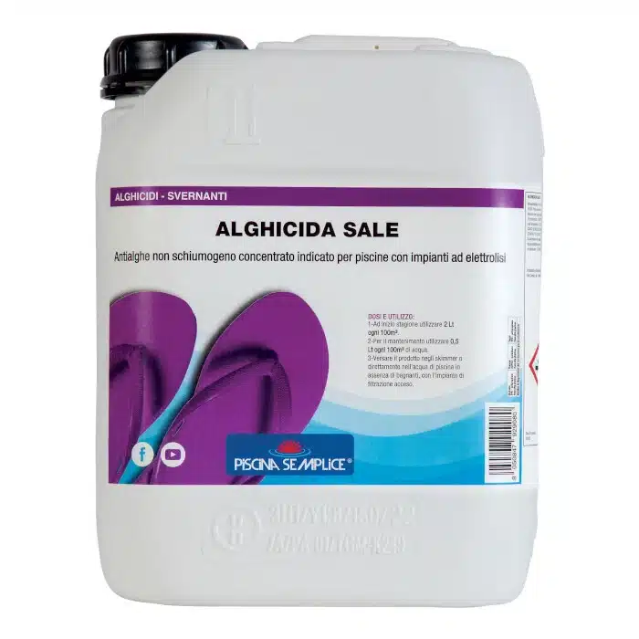 Alghicida Sale 5 kg | Trattamento Antialghe per Piscine con Elettrolisi del Sale