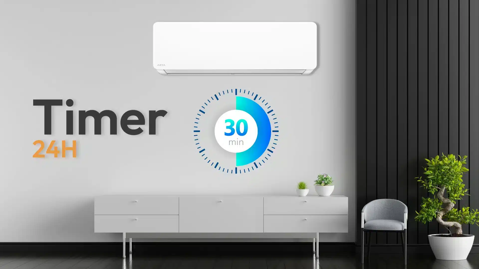 Climatizzatore Arya Vulcano 9000 BTU R32 Wi-Fi Integrato Classe A++ - immagine 4